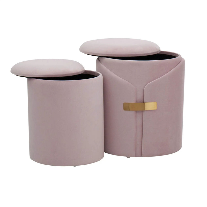 Dahlia - Contemporary / Glam Nesting Ottoman Set by Unique Piece Furniture
