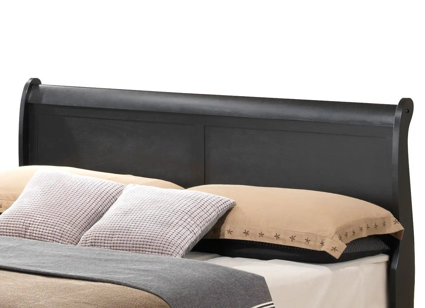Sleigh Bed With Low Footboard by Unique Piece Furniture
