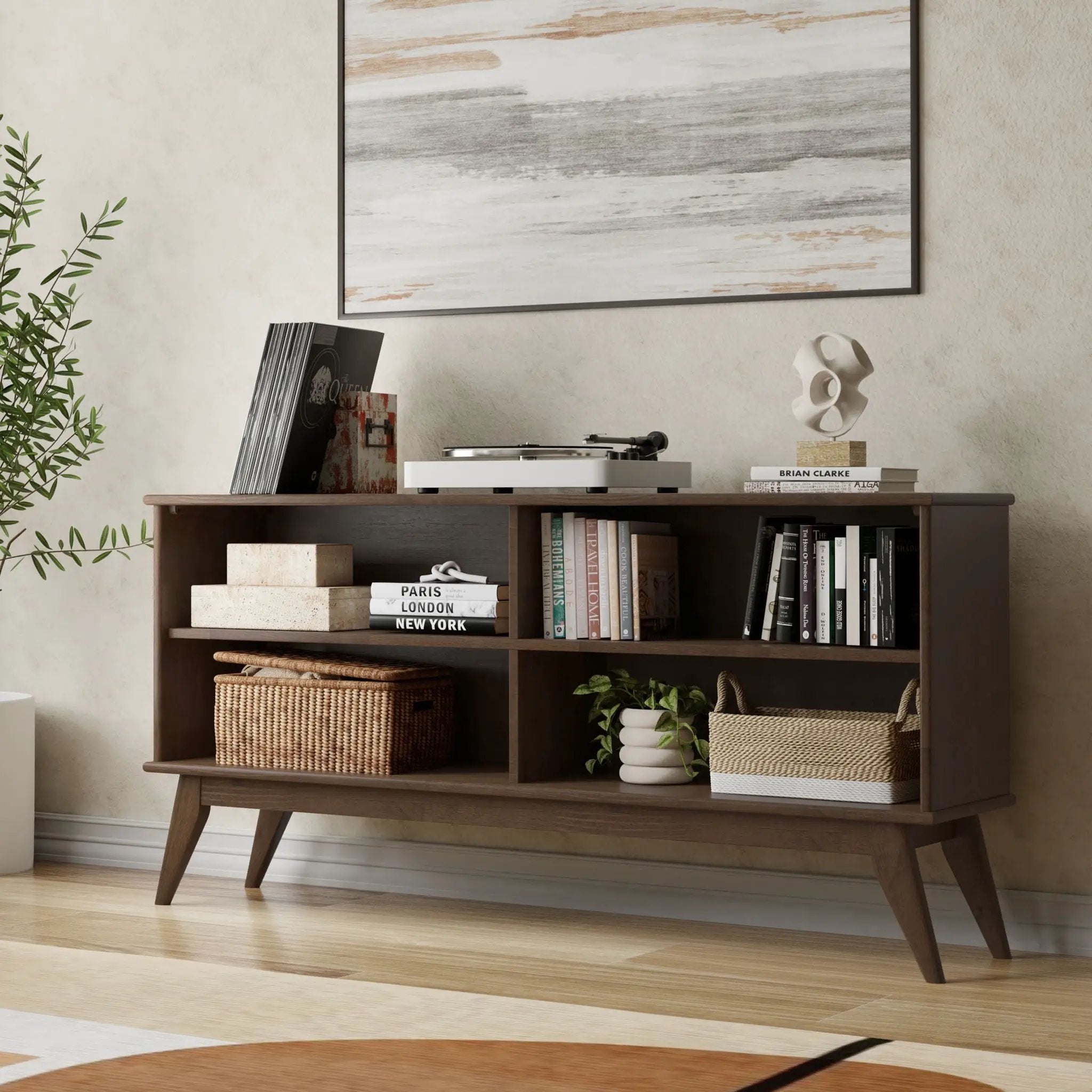 Draper - Handcrafted Low Bookcase by Unique Piece Furniture