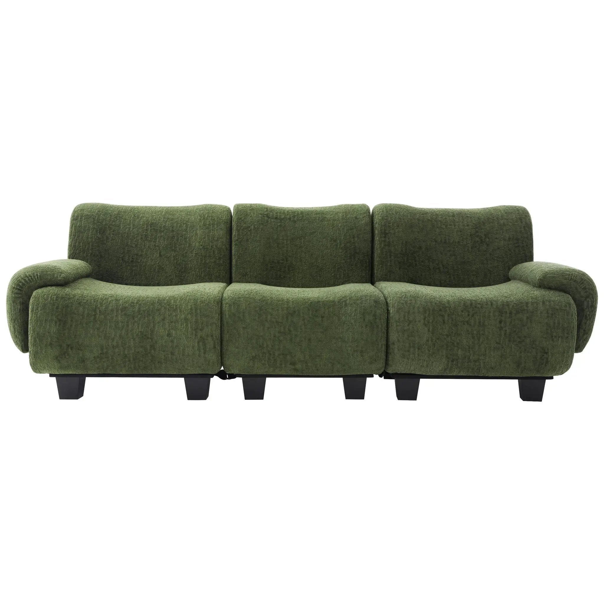 3 Seater Sofa Couch With Curved Armrests by Unique Piece Furniture