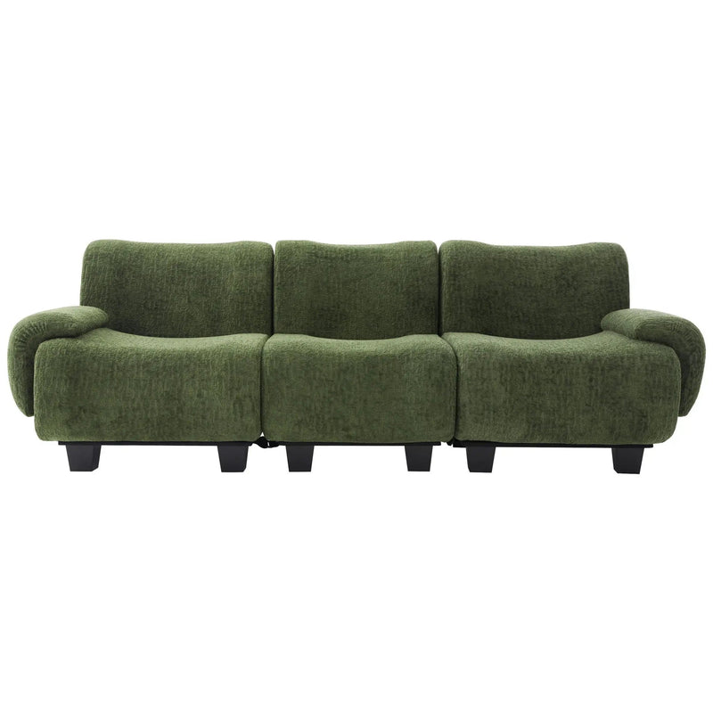 3 Seater Sofa Couch With Curved Armrests by Unique Piece Furniture