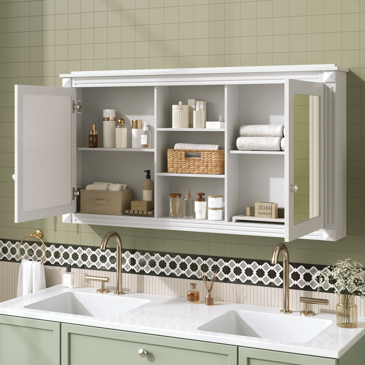 Modern Wall-Mount 2 In 1 Mirror Cabinet, photo 17 of 28