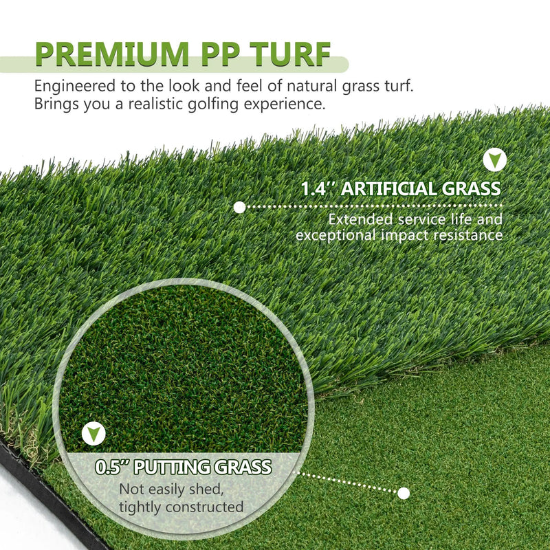 5'x4' Golf Hitting Mat with Cross Stance Guide by HouseOfZazla