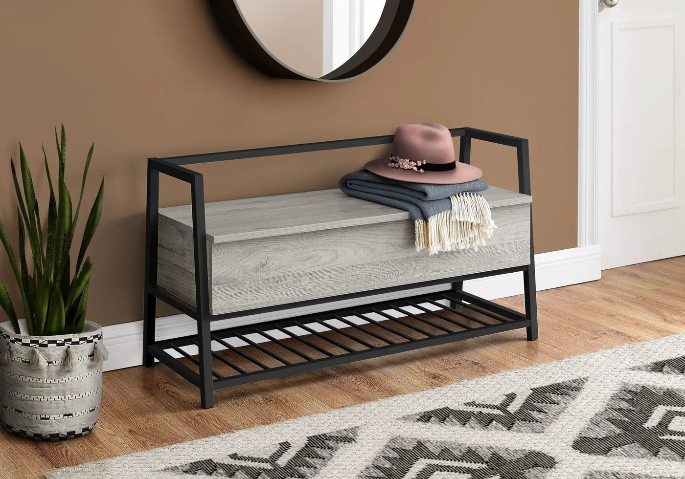 Bench Storage, Rectangular, Contemporary & Modern by HouseOfZazla
