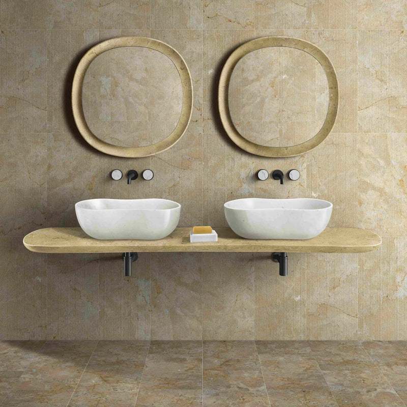 Bathroom Vessel Sink With Wavy Design by HouseOfZazla
