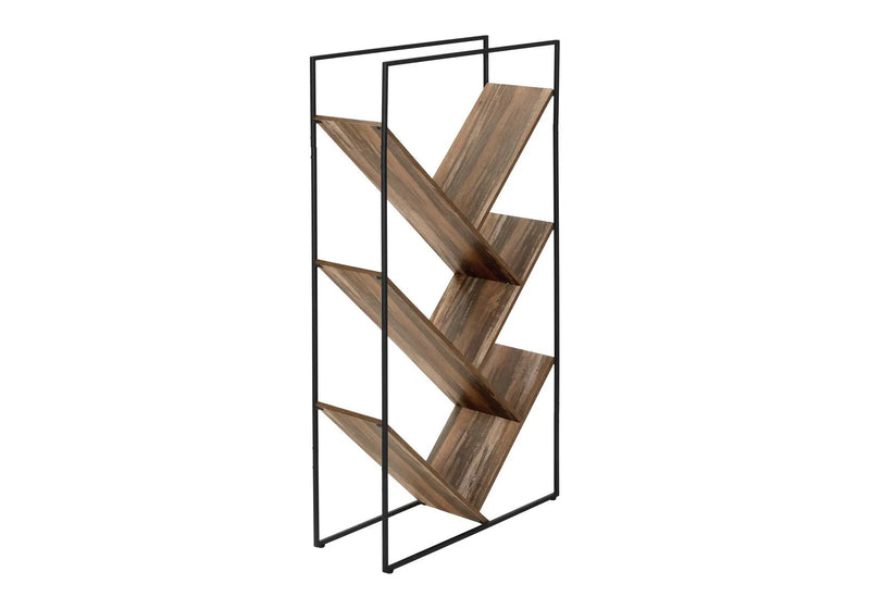 3-Tier Contemporary Bookshelf with Reclaimed Wood Finish by HouseOfZazla