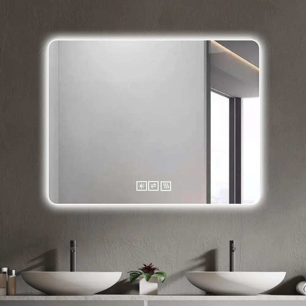 LED Backlit Bathroom Mirror with Anti-Fog Functionality by HouseOfZazla