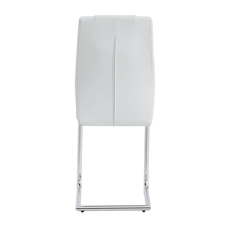 Modern Dining Chairs With Padded Seat, Metal Legs by HouseOfZazla