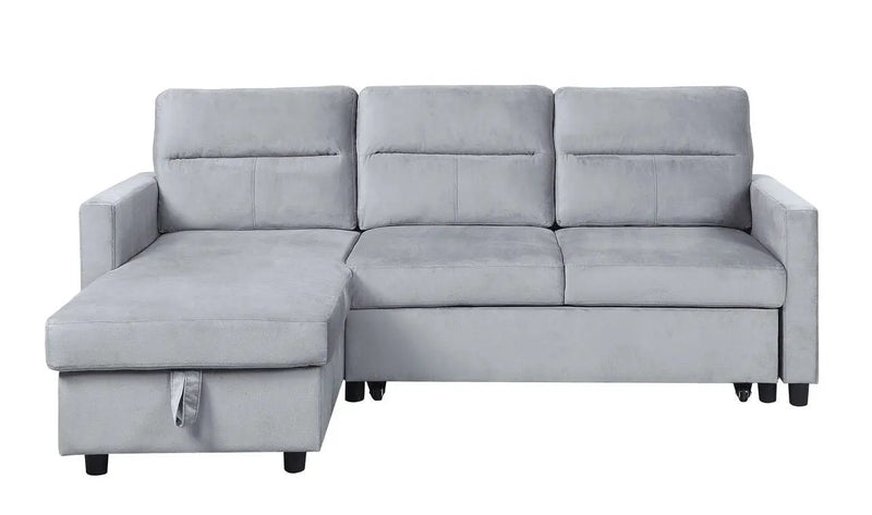 Ivy - Reversible Sleeper Sectional Sofa With Storage Chaise And Side Pocket by Unique Piece Furniture