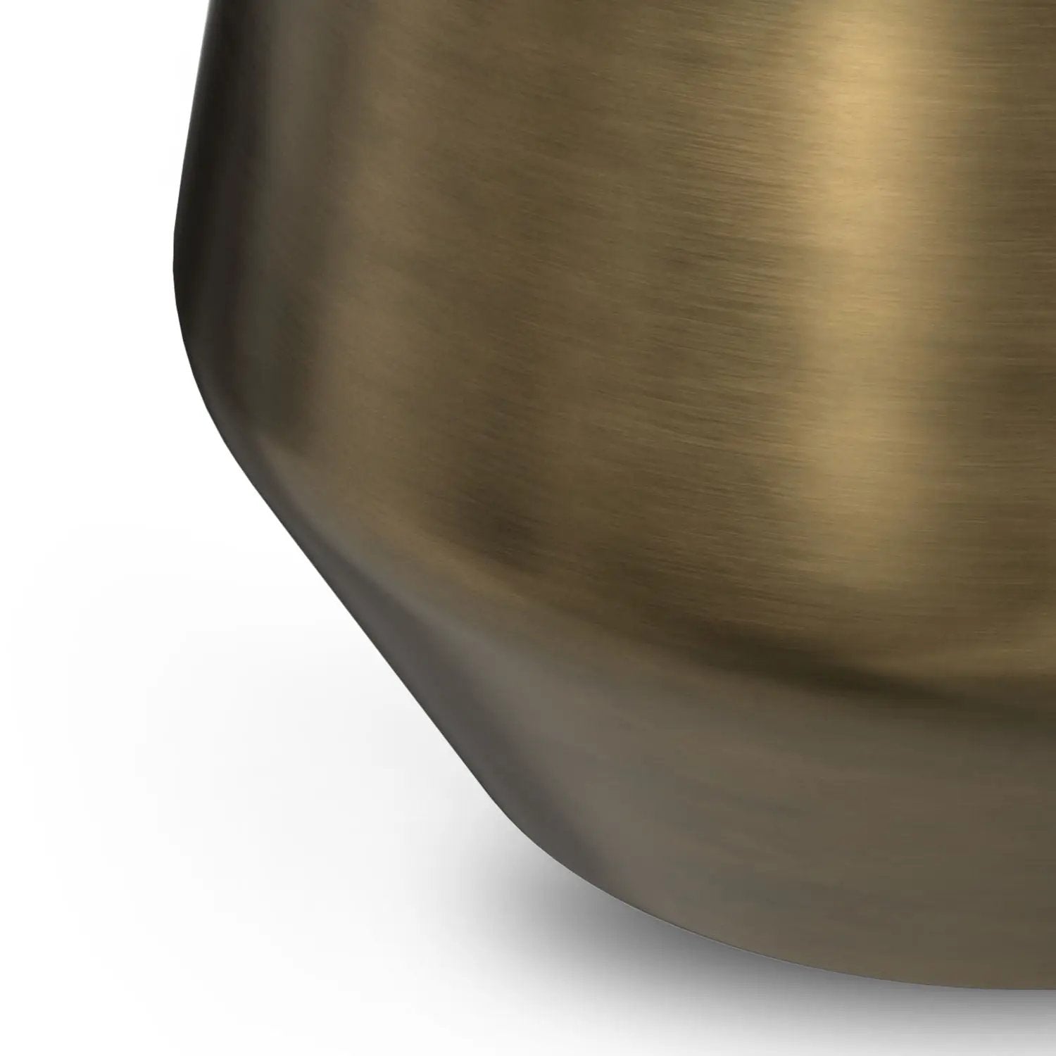 Benning - Side Table - Antique Brass / White by Unique Piece Furniture