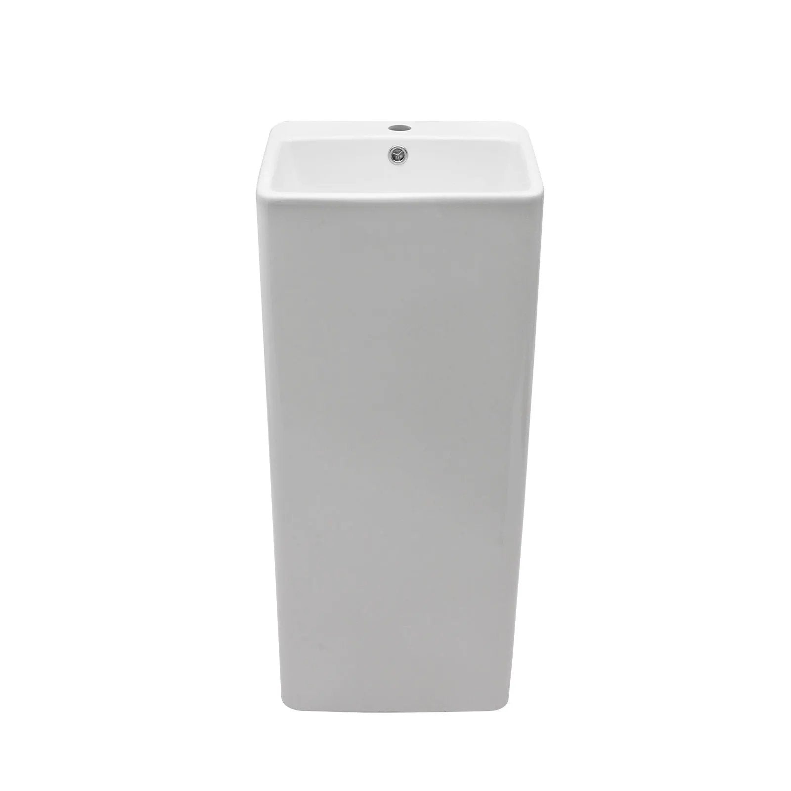 Pedestal Sink 16" For Powder Rooms - White by HouseOfZazla