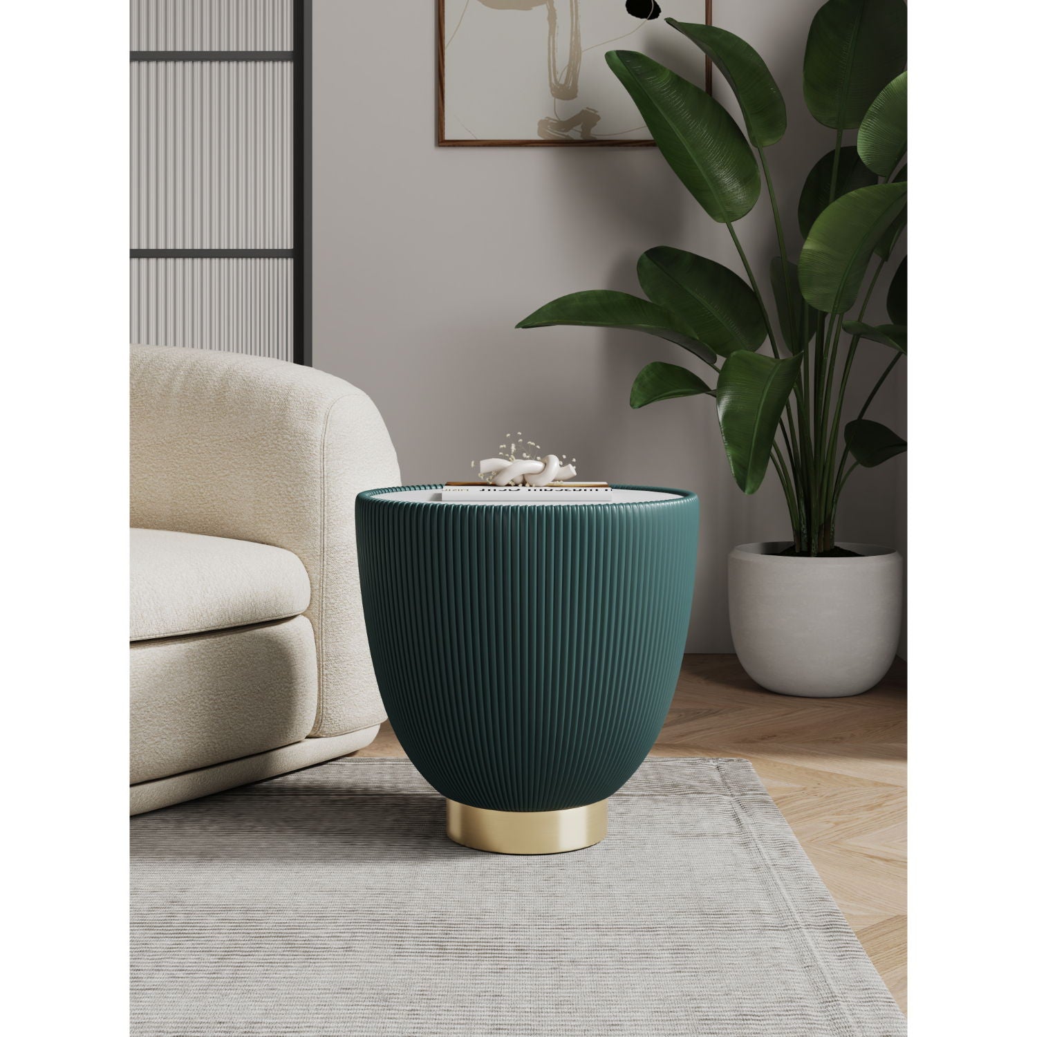 Anderson - Upholstered End Table by HouseOfZazla