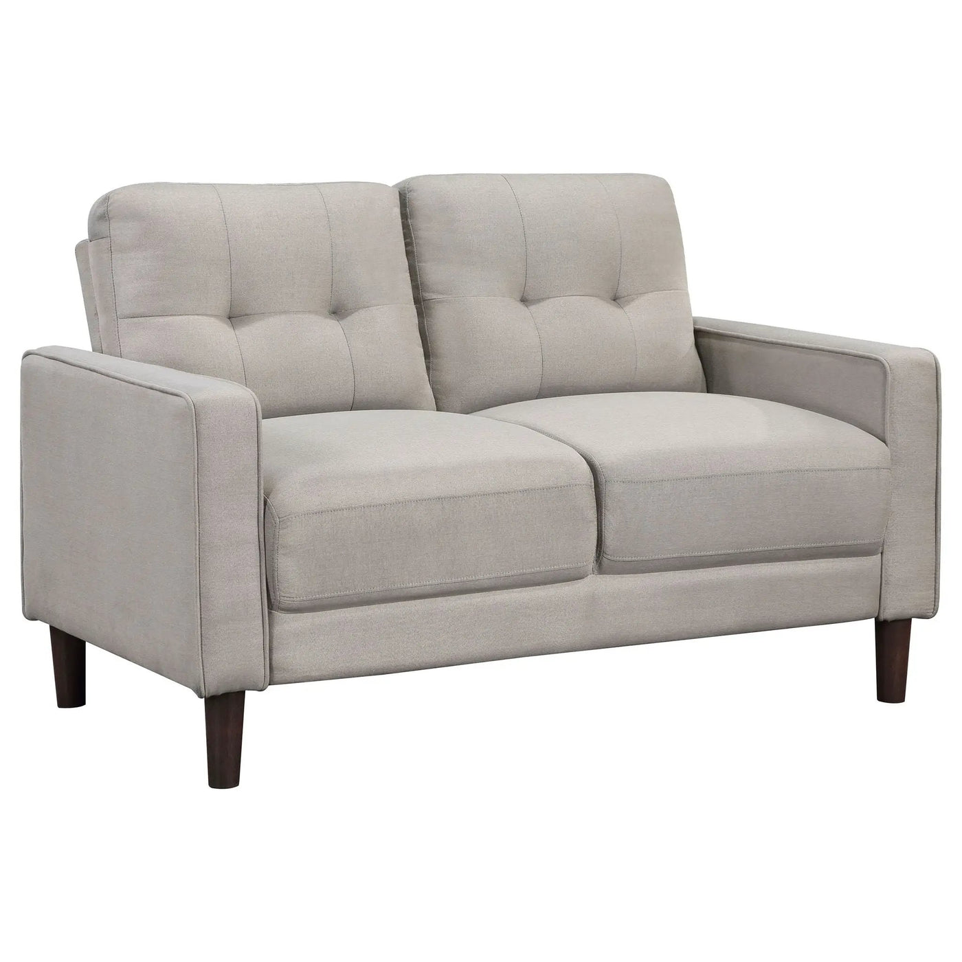 Harvey - Tufted Loveseat With Track Arm Design by HouseOfZazla