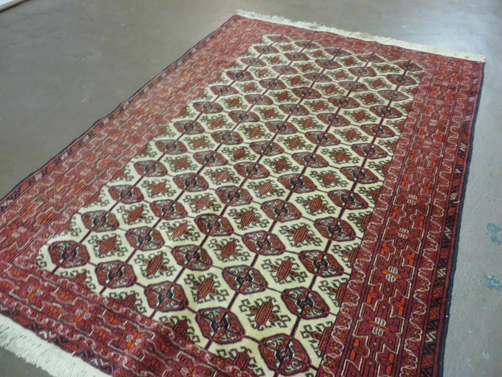 4' X 6' Handmade Finely Knotted Pakistan Turkoman Bokhara Wool Rug Nice by Jewel Rugs