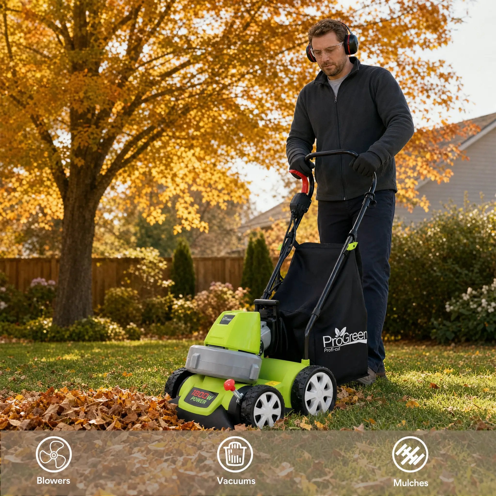 PROGREEN 1600W Leaf Vacuum Cleaner by HouseOfZazla