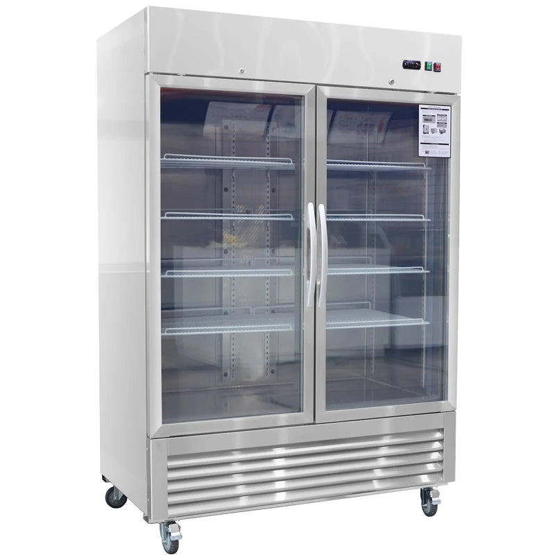 54"W Commercial Refrigerator with Glass Doors by HouseOfZazla