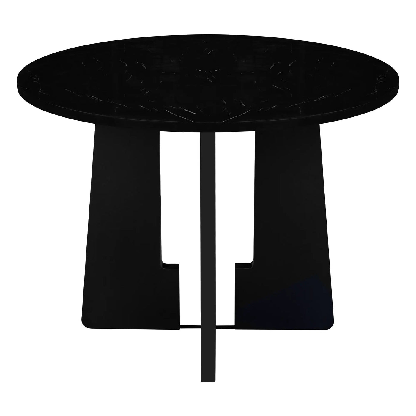 5 Piece Round Dining Table Set, Modern Dining Table And 4 Upholstered Chairs For Dining Room by HouseOfZazla