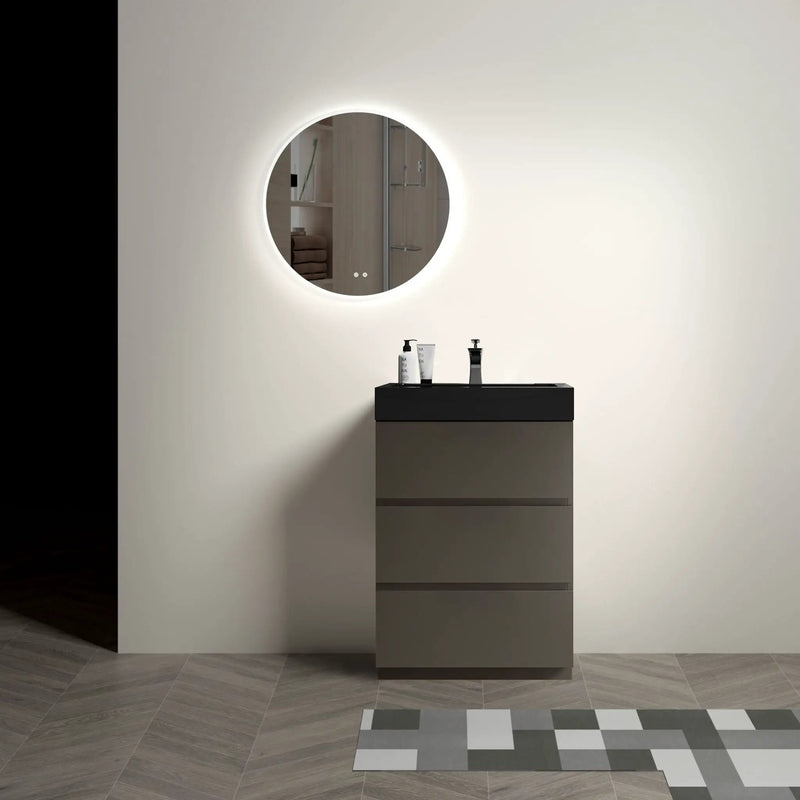Alice - Bathroom Vanity With Sink, Large Storage Freestanding Bathroom Vanity For Modern Bathroom, One-Piece Sink Basin Without Drain And Faucet by Unique Piece Furniture