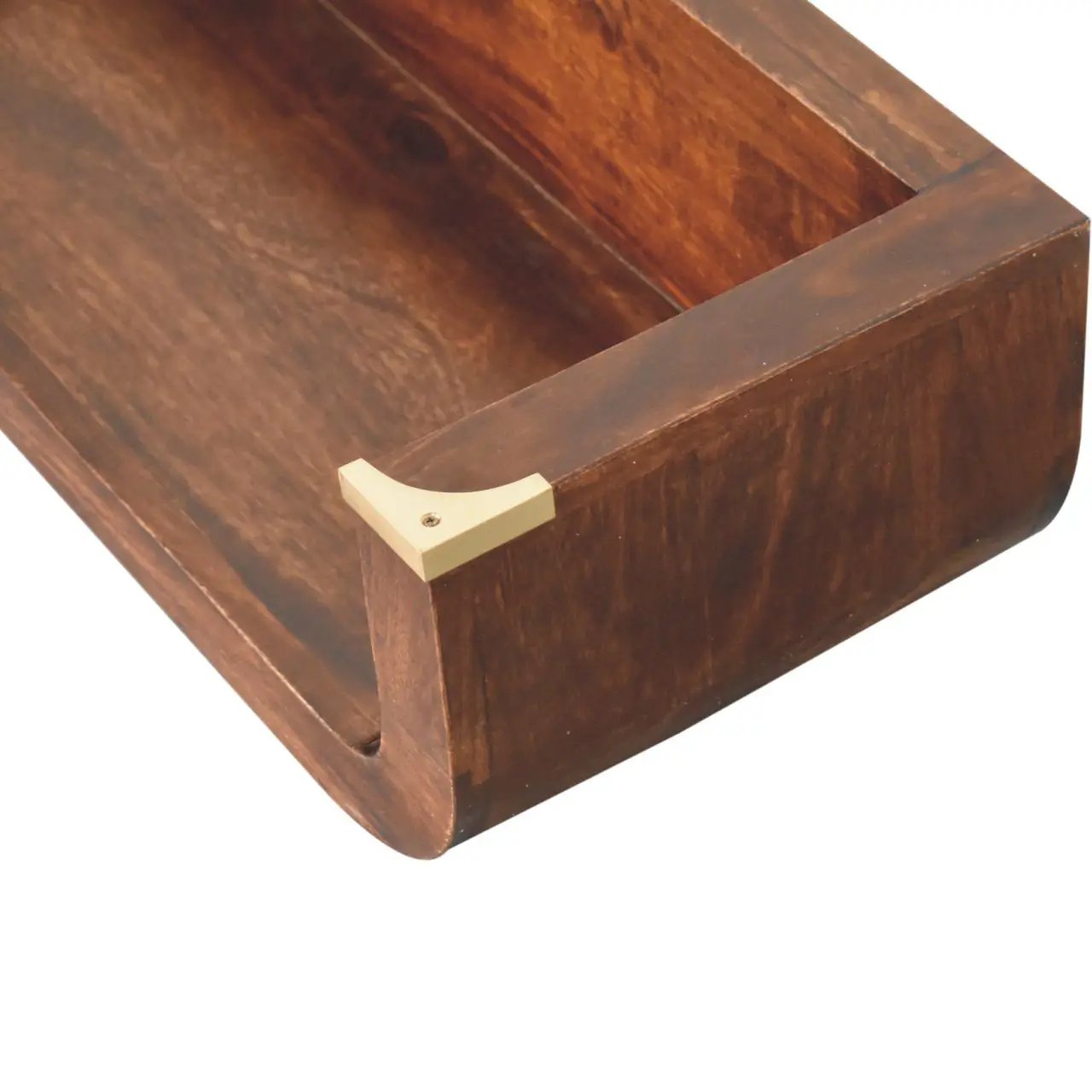 Indira - Floating Console Table - Walnut by HouseOfZazla
