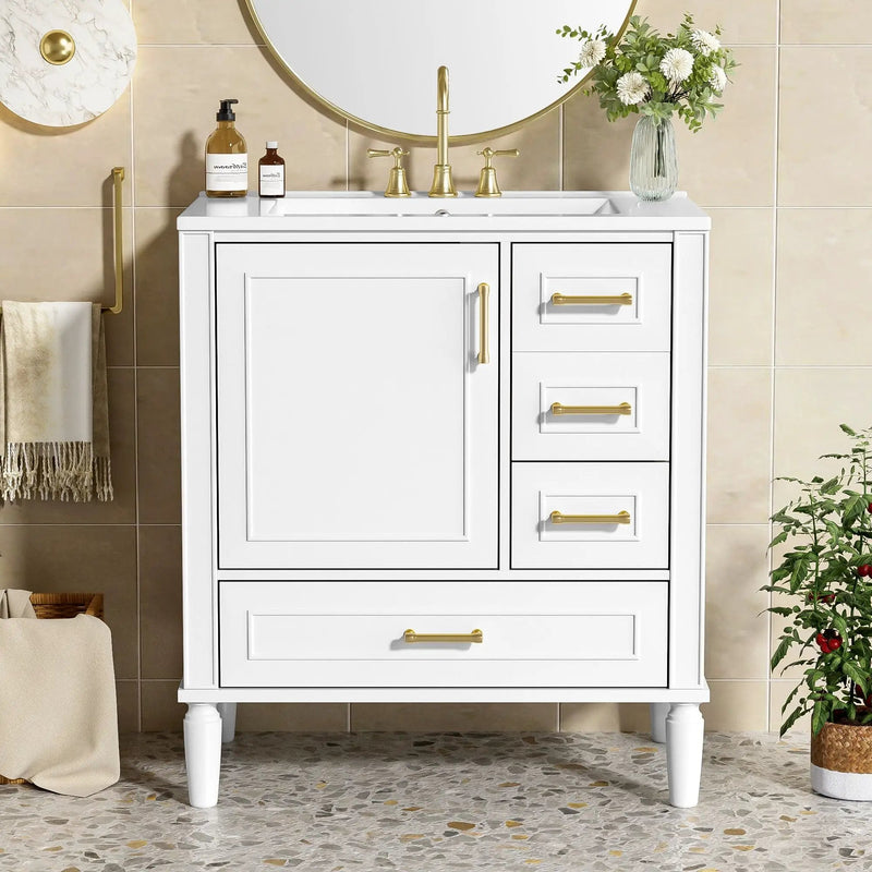 Traditional Bathroom Vanity Set With Soft Close Doors by Unique Piece Furniture