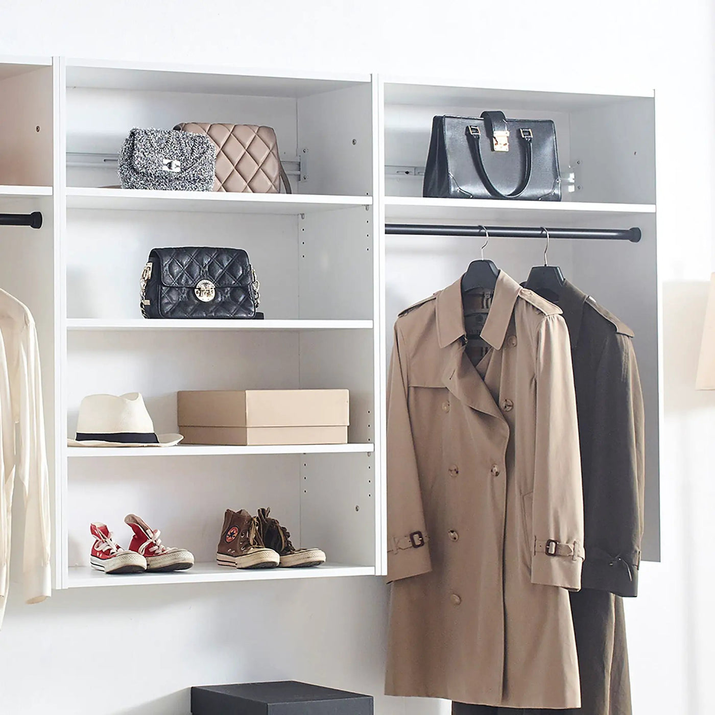 Devi - Wall Mounted Closet System With Modular Units by HouseOfZazla