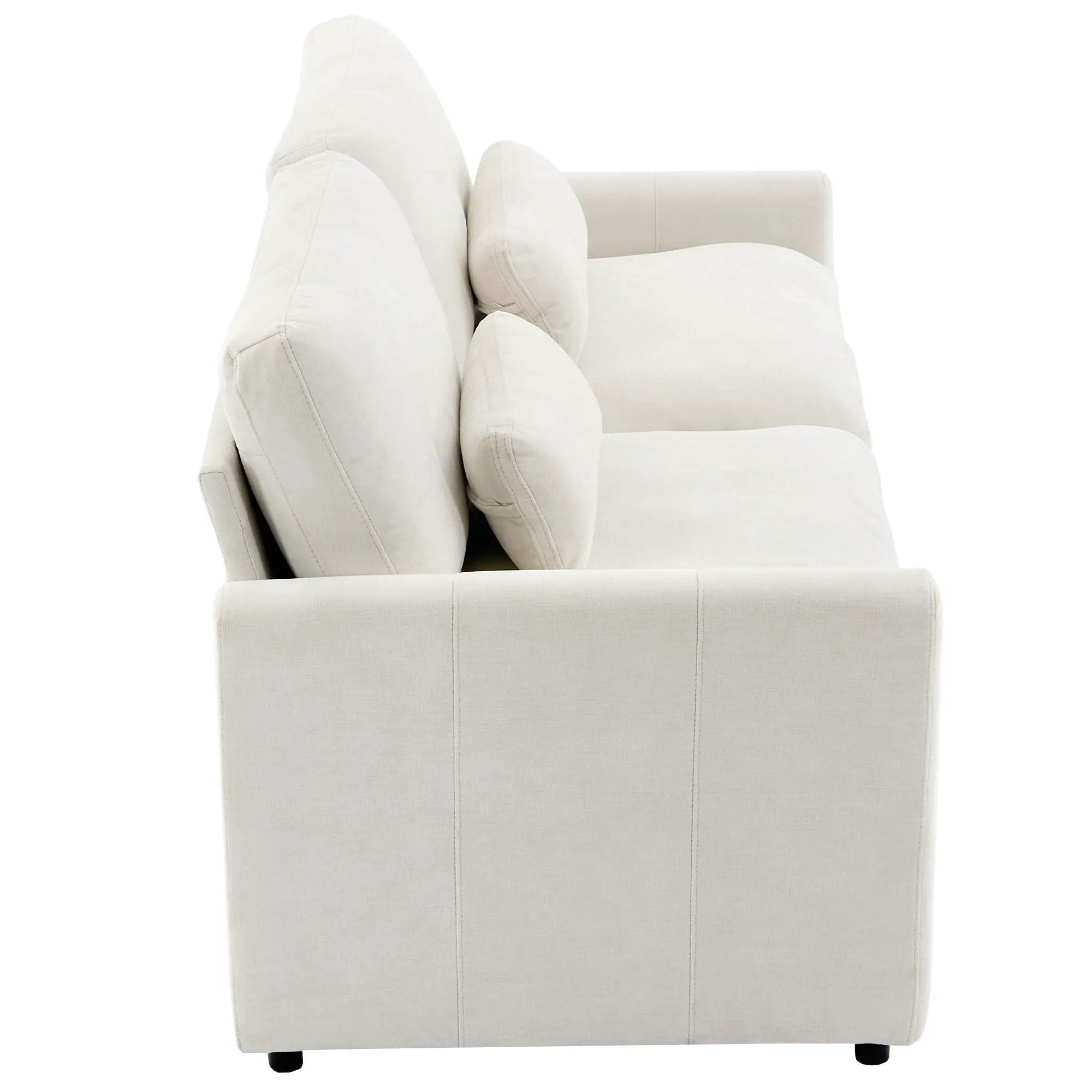 Cozy Upholstered Cushion Loveseat Sofa For Living Room by HouseOfZazla