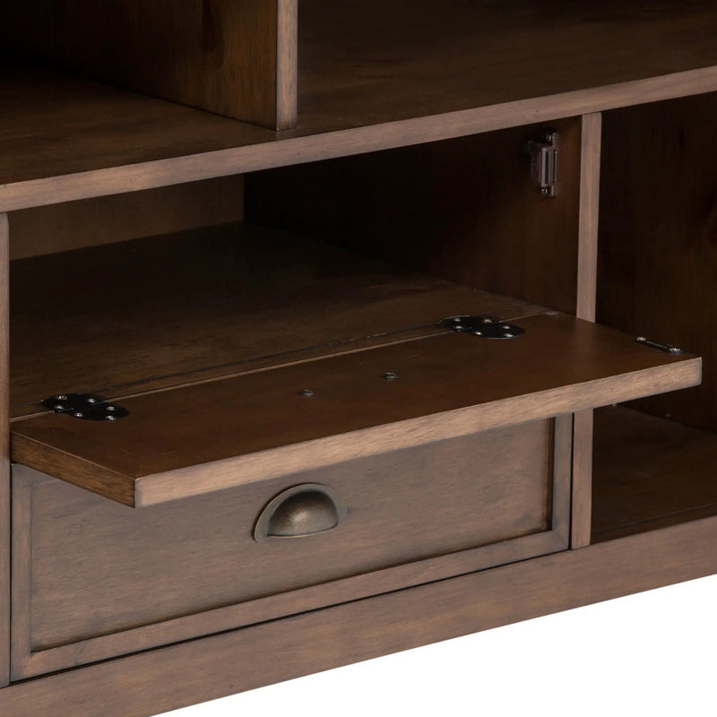 Redmond - TV Media Stand - Rustic Natural Aged Brown by HouseOfZazla