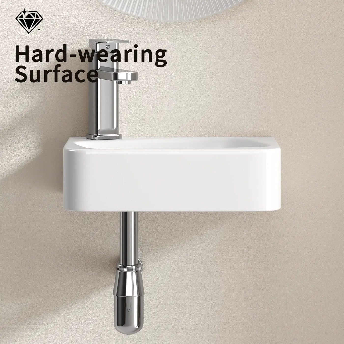 Wall Mounted Bathroom Sink With Faucet And Drain by HouseOfZazla