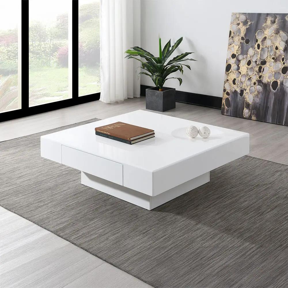 Khaim - Coffee Table - White High Gloss by Unique Piece Furniture