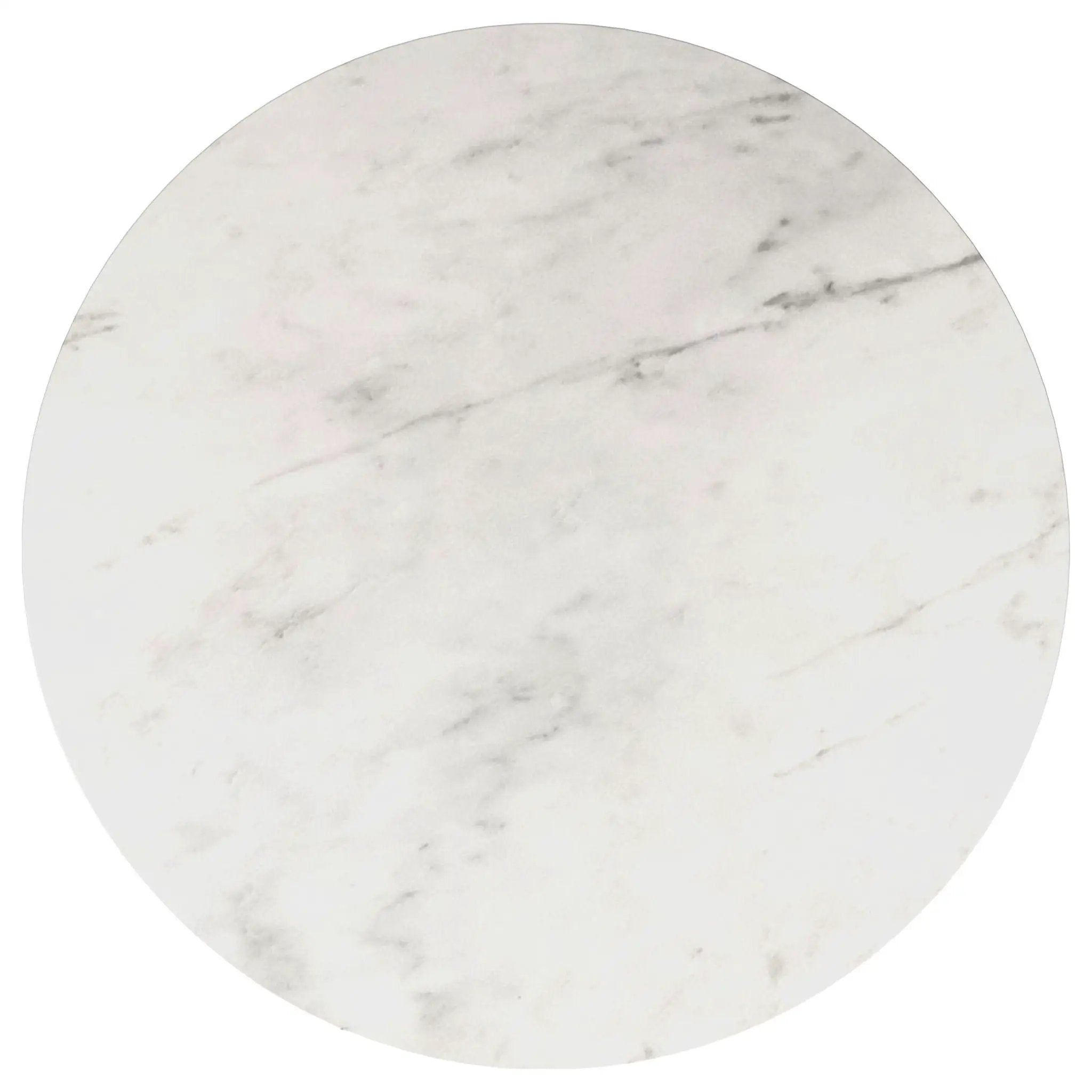 Landry - Round End Table - White Marble