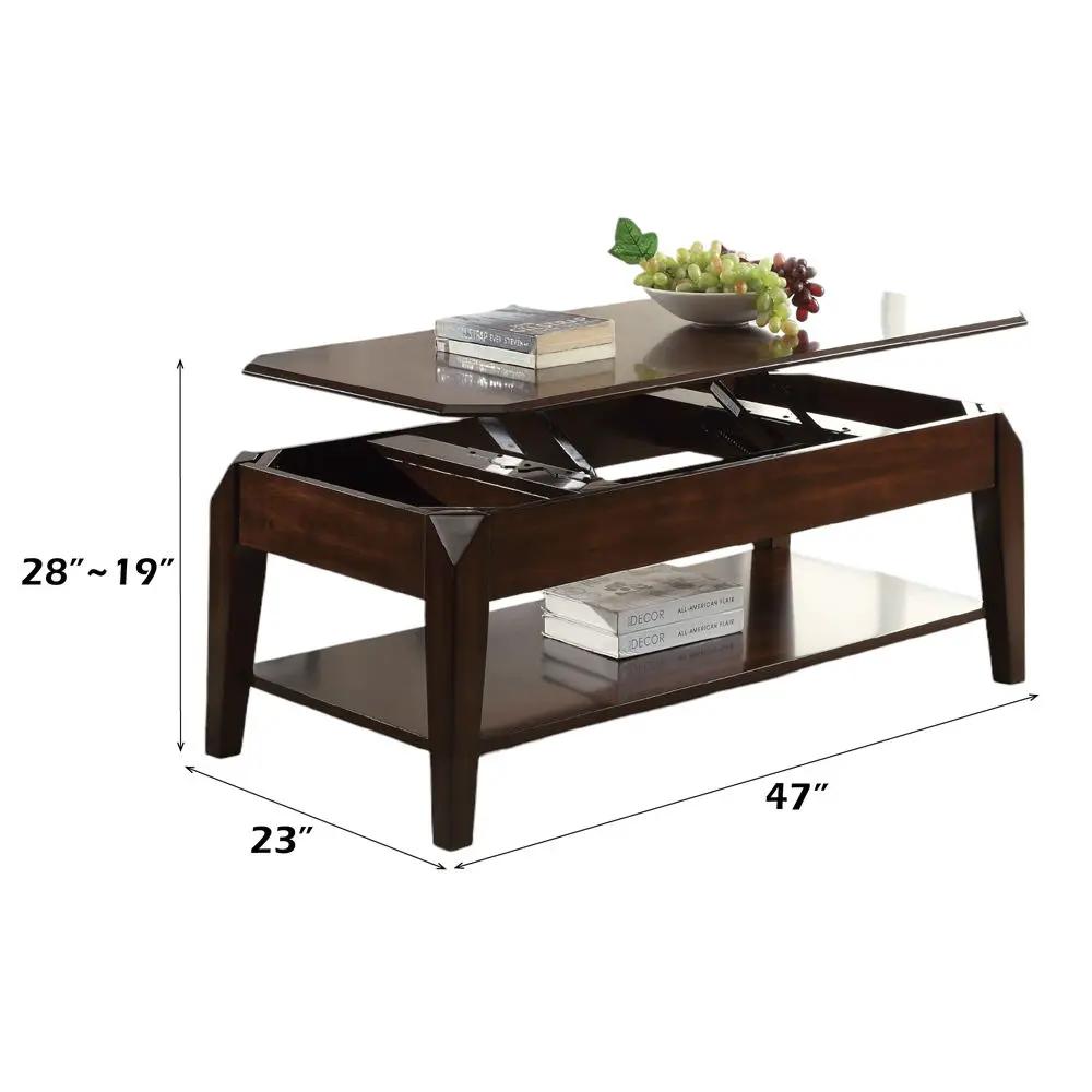 Docila - Coffee Table With Lift Top - Walnut by Unique Piece Furniture