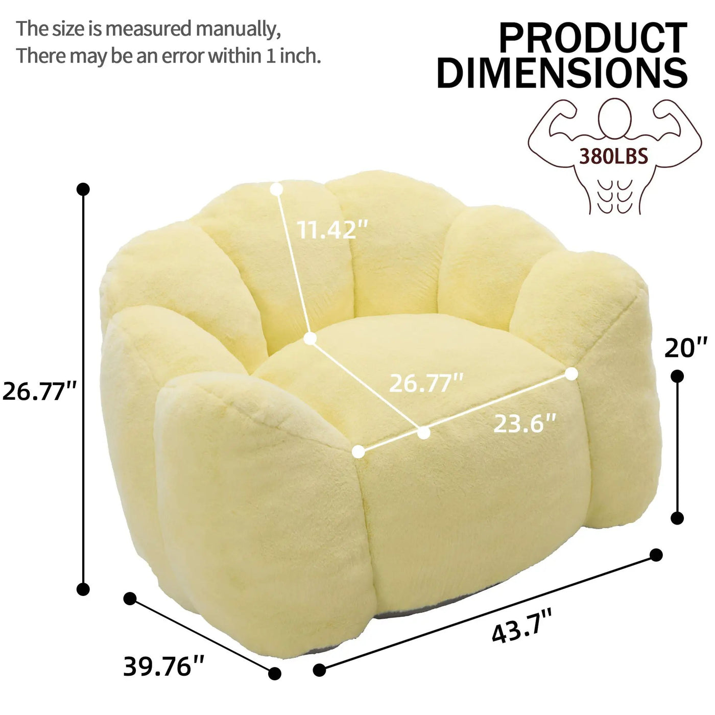 Lotus Style Compression Sofa With Pull Ring by Unique Piece Furniture