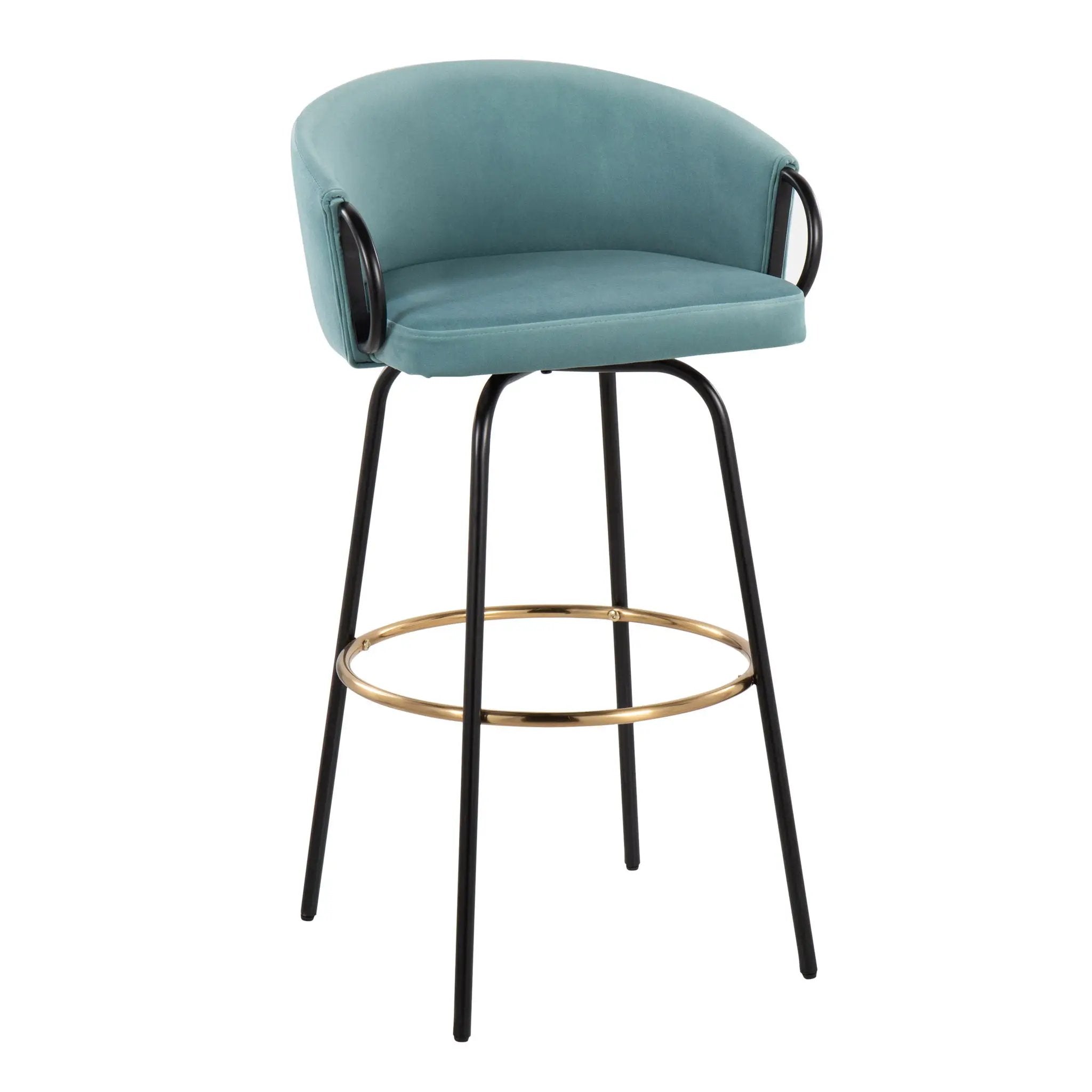Claire - Contemporary / Glam Barstool With Footrest (Set of 2) by Unique Piece Furniture