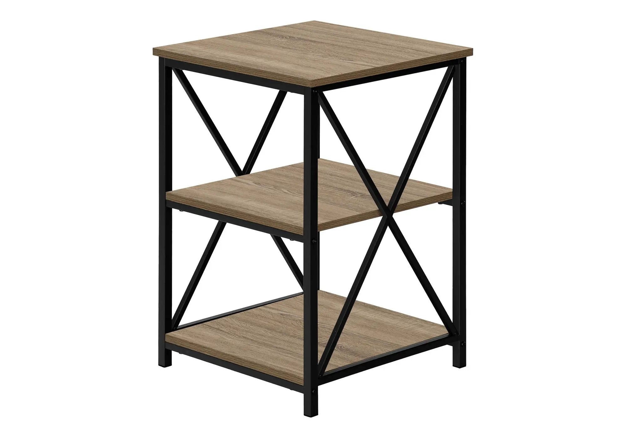3 Tier Accent Table, Side Marble Look Contemporary & Modern by Unique Piece Furniture
