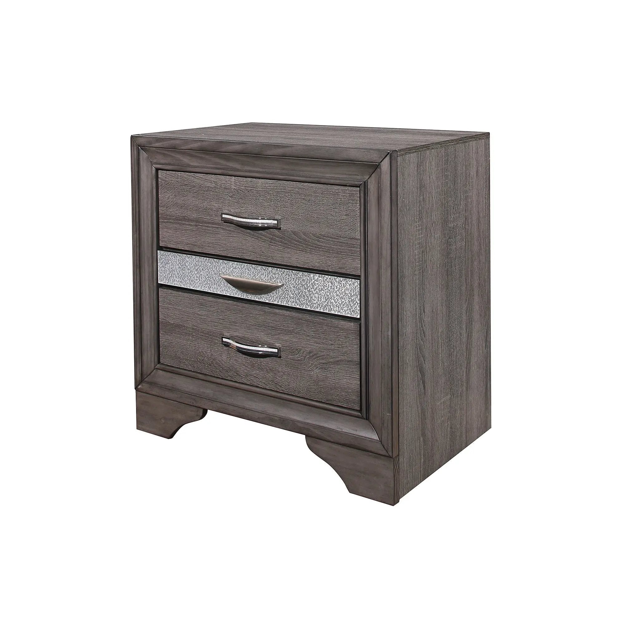 Ryder - Sparkle Nightstand - Gray by HouseOfZazla