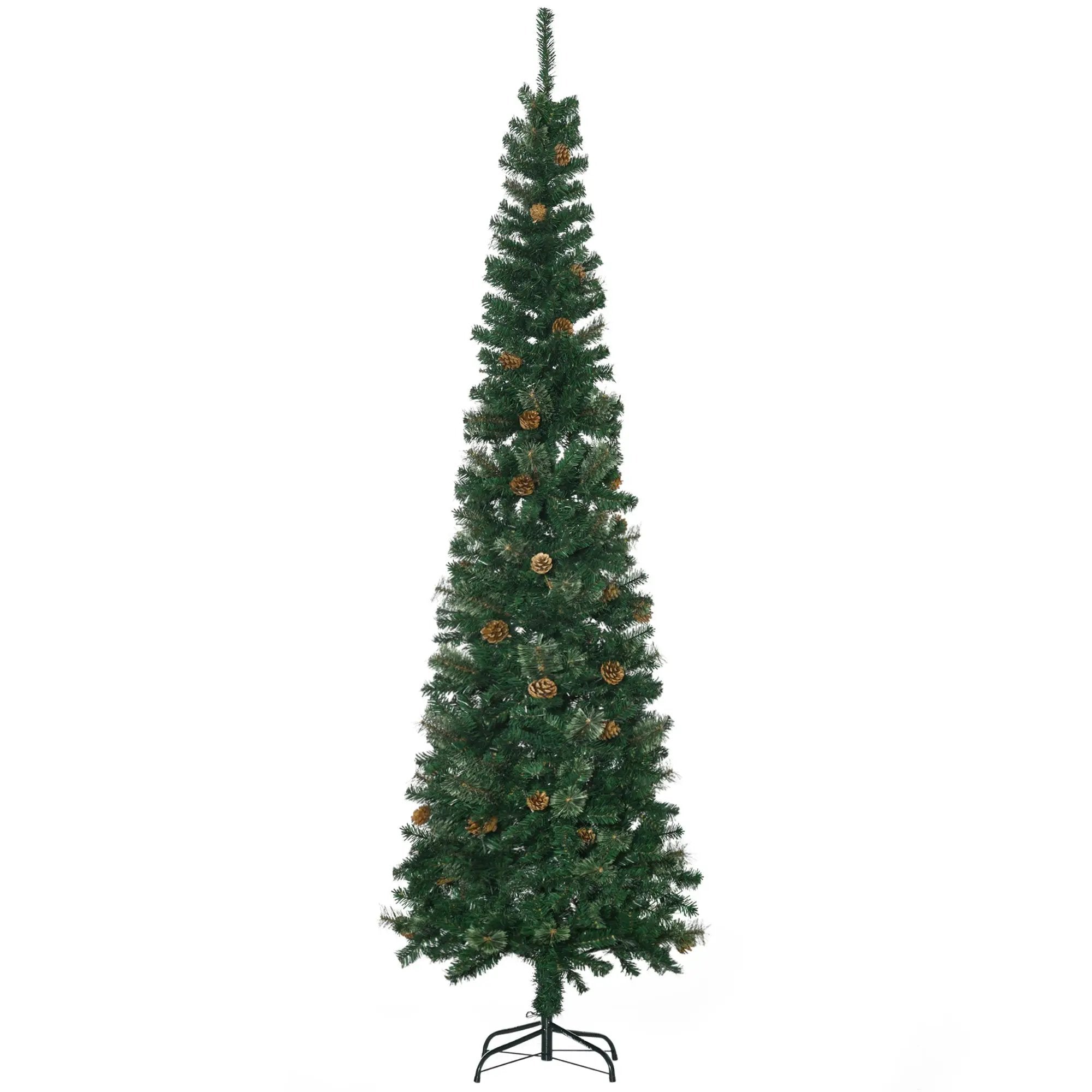 HOMCOM 7.5 Foot Pencil Artificial Christmas Tree by HouseOfZazla