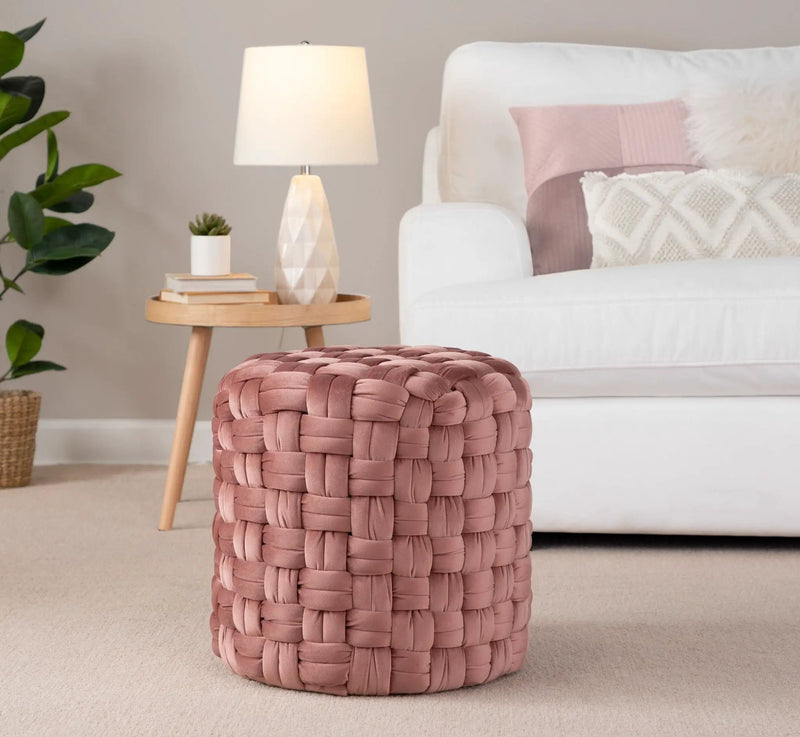 Braided - Versatile Round Ottoman by Unique Piece Furniture