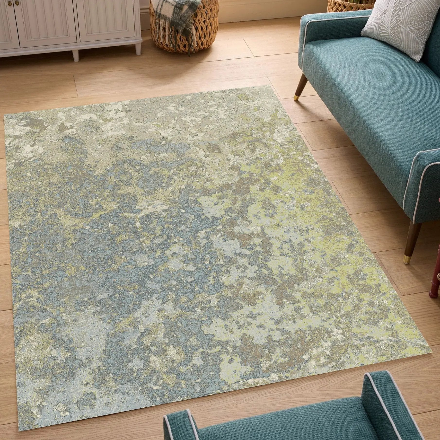 Artistic GC_TRE8016 Lime Area Rug by HouseOfZazla