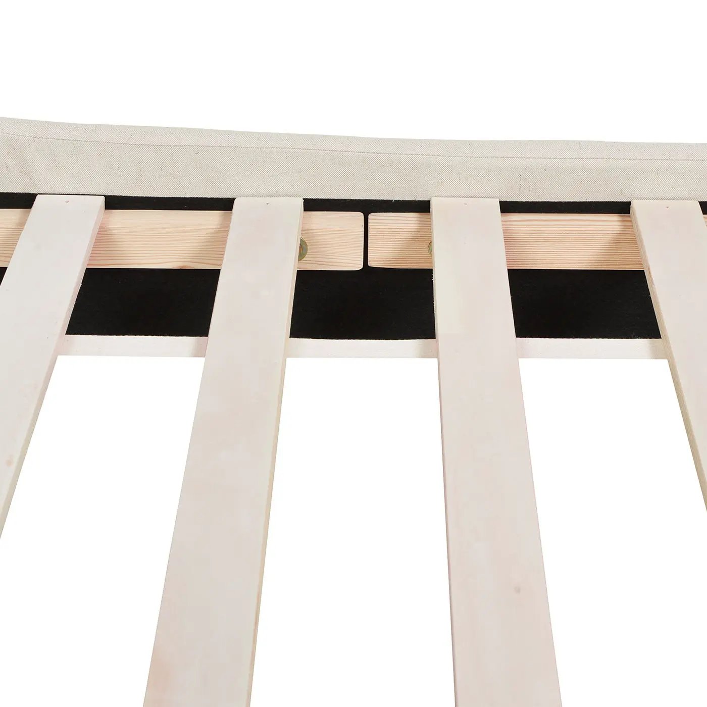 Aspen - King Vertical Tufted Headboard Platform Bed Set - Light Beige by HouseOfZazla
