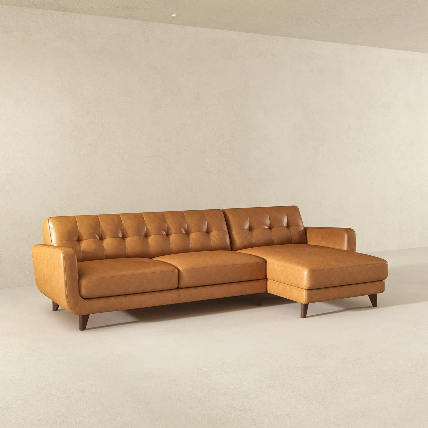 Allison - Mid-Century Modern Sectional Sofa Chaise by HouseOfZazla
