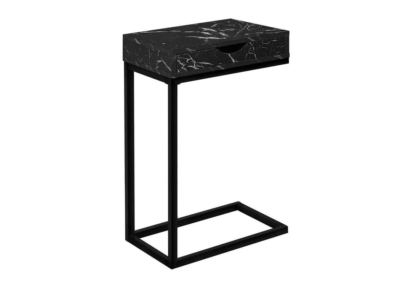 Accent Table, C-Shaped Contemporary & Modern Elegant Design by HouseOfZazla