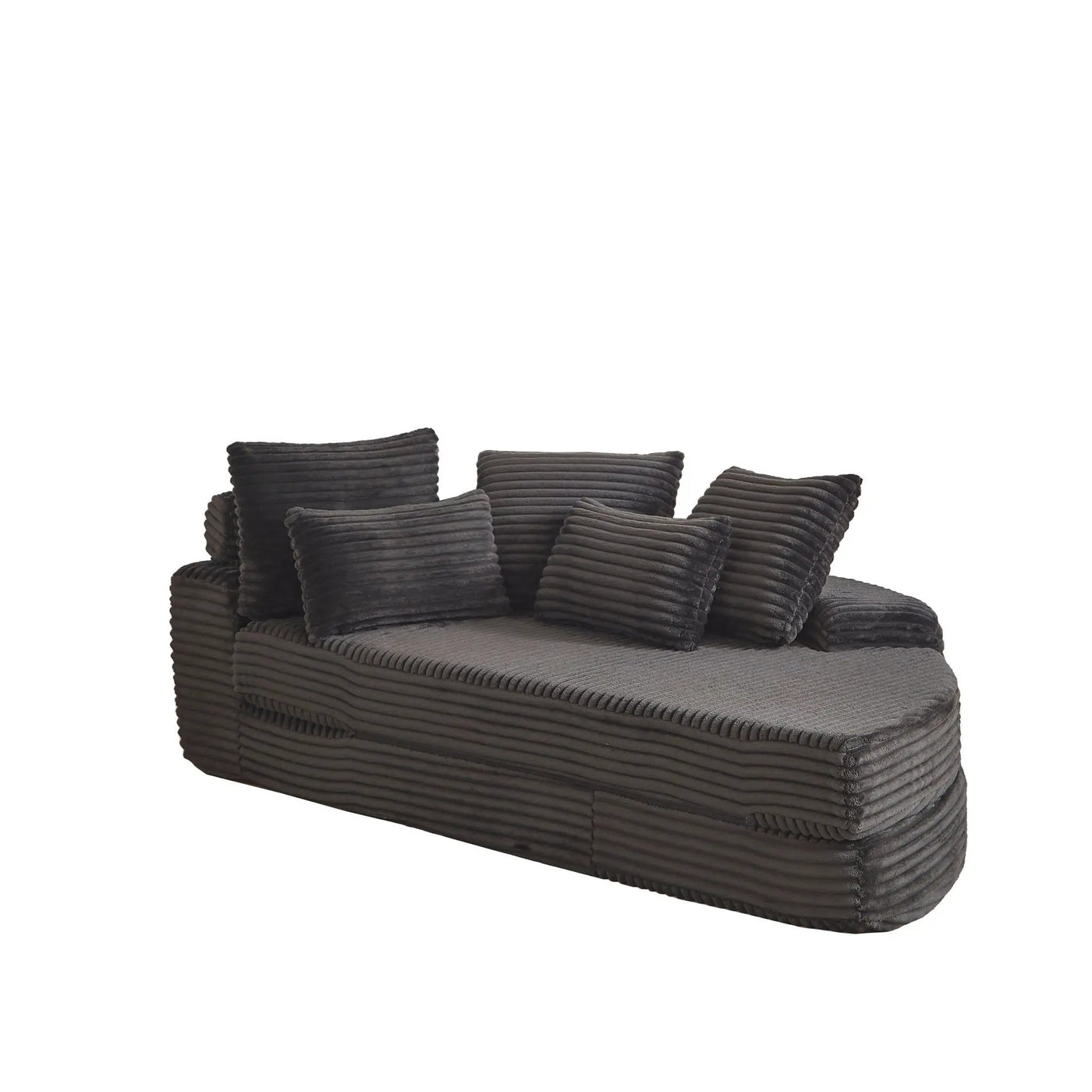 Semi Circular 2 In 1 Sofa Bed With Neck Pillow by HouseOfZazla