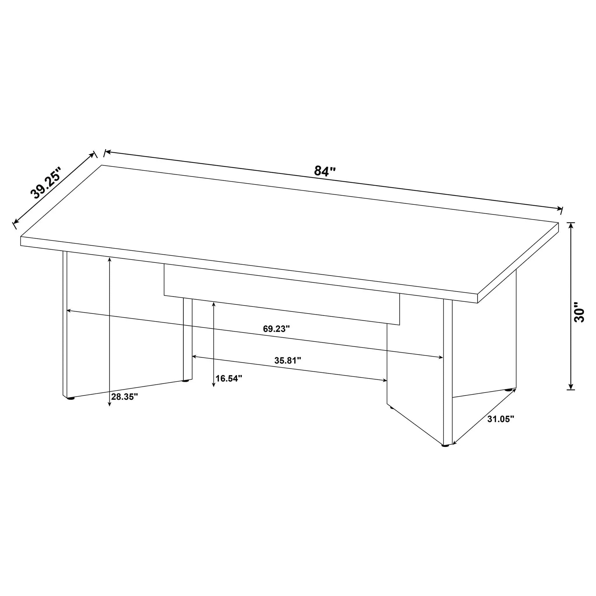 Jamestown 84-inch Composite Wood Dining Table Mango by Unique Piece Furniture