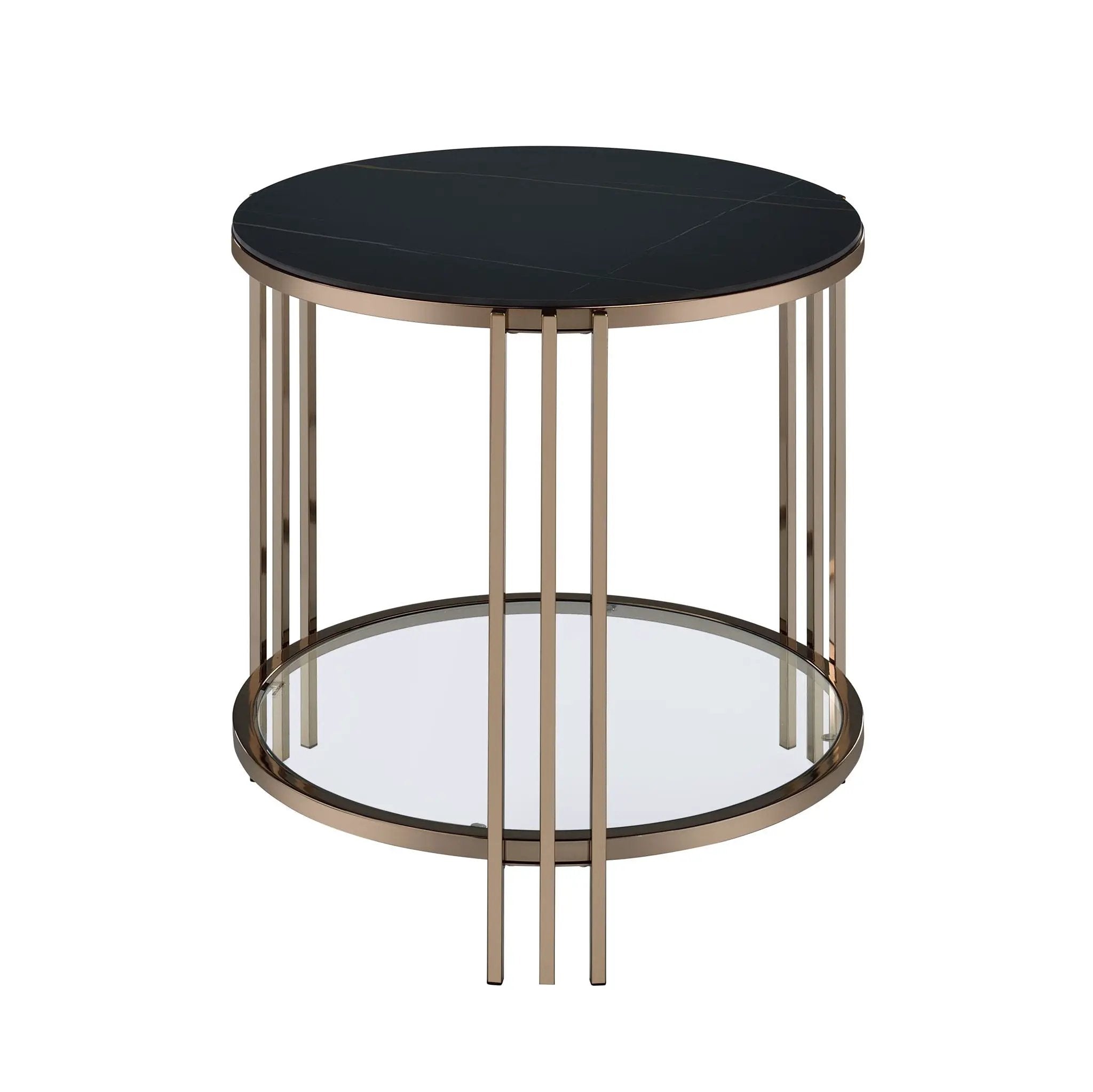 Abisha - Sintered Stone Top Round Tables by HouseOfZazla