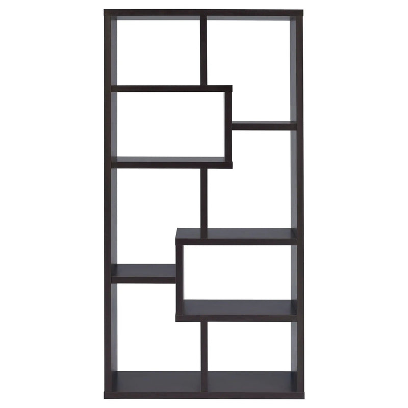 Theo 71-inch 6-shelf Bookshelf Cappuccino by Unique Piece Furniture