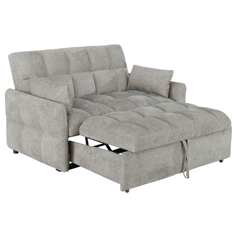 Cotswold Upholstered Convertible Sleeper Sofa Bed Light Grey by Unique Piece Furniture