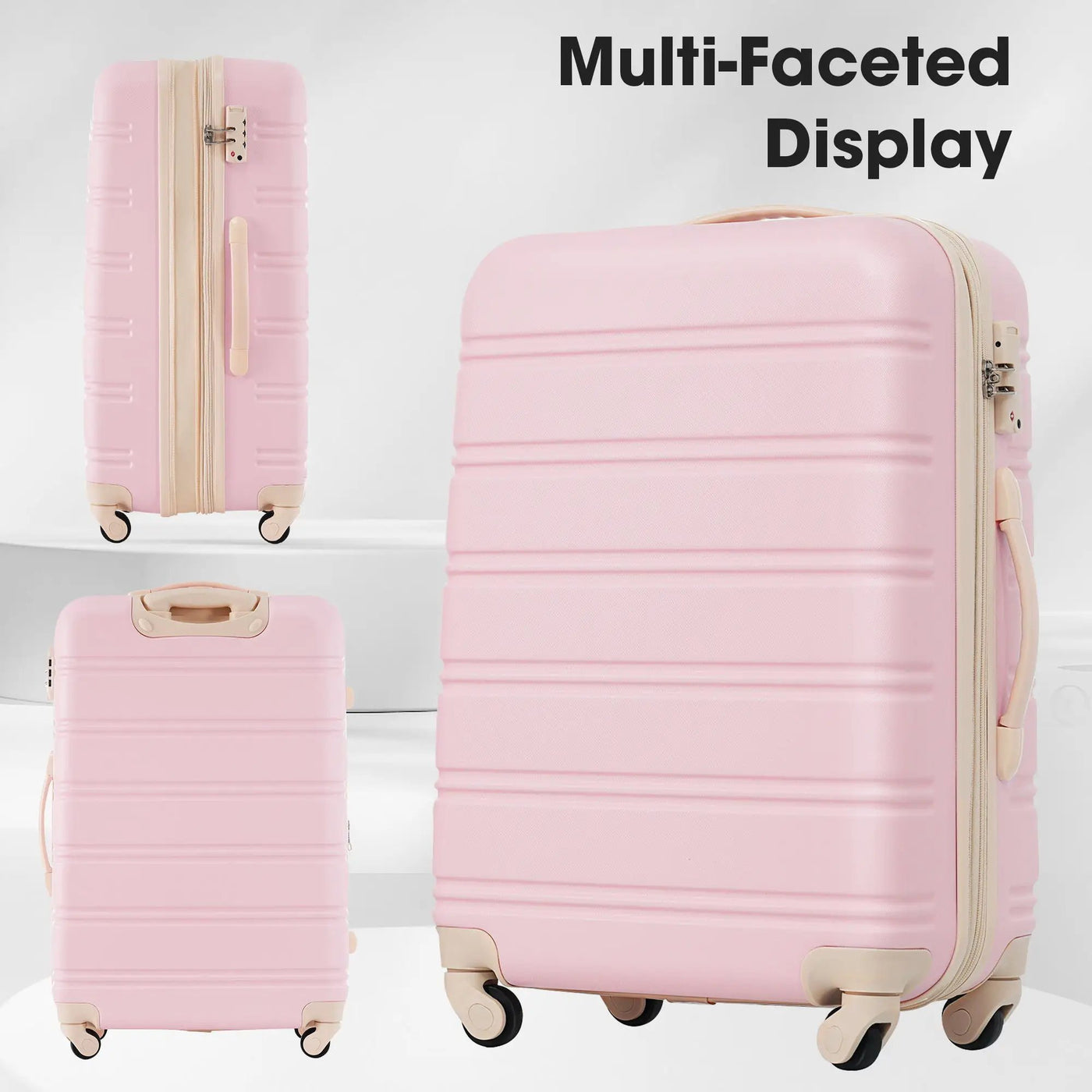 Hardshell Luggage Sets 2 Pieces + Bag Spinner Suitcase With Tsa Lock Lightweight 20" / 28" by HouseOfZazla