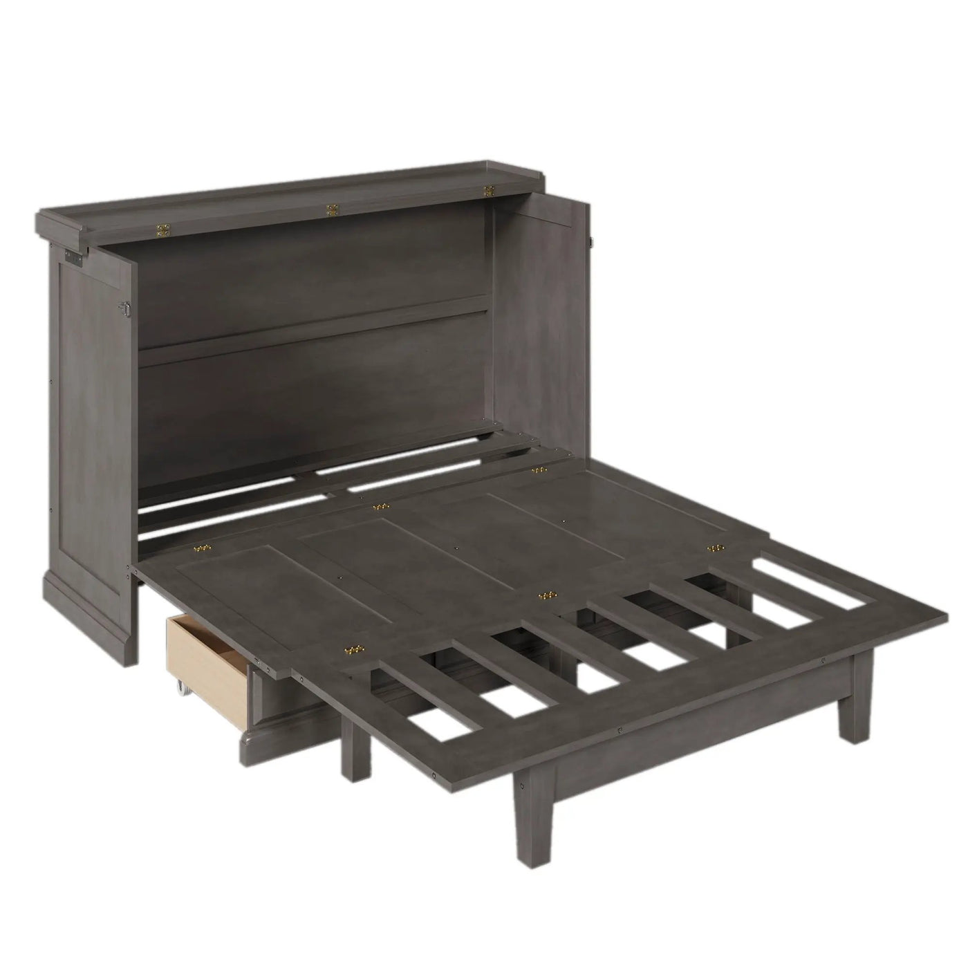 Murphy Bed Chest Cube Cabinet With Charging Station And Large Storage Drawer by HouseOfZazla