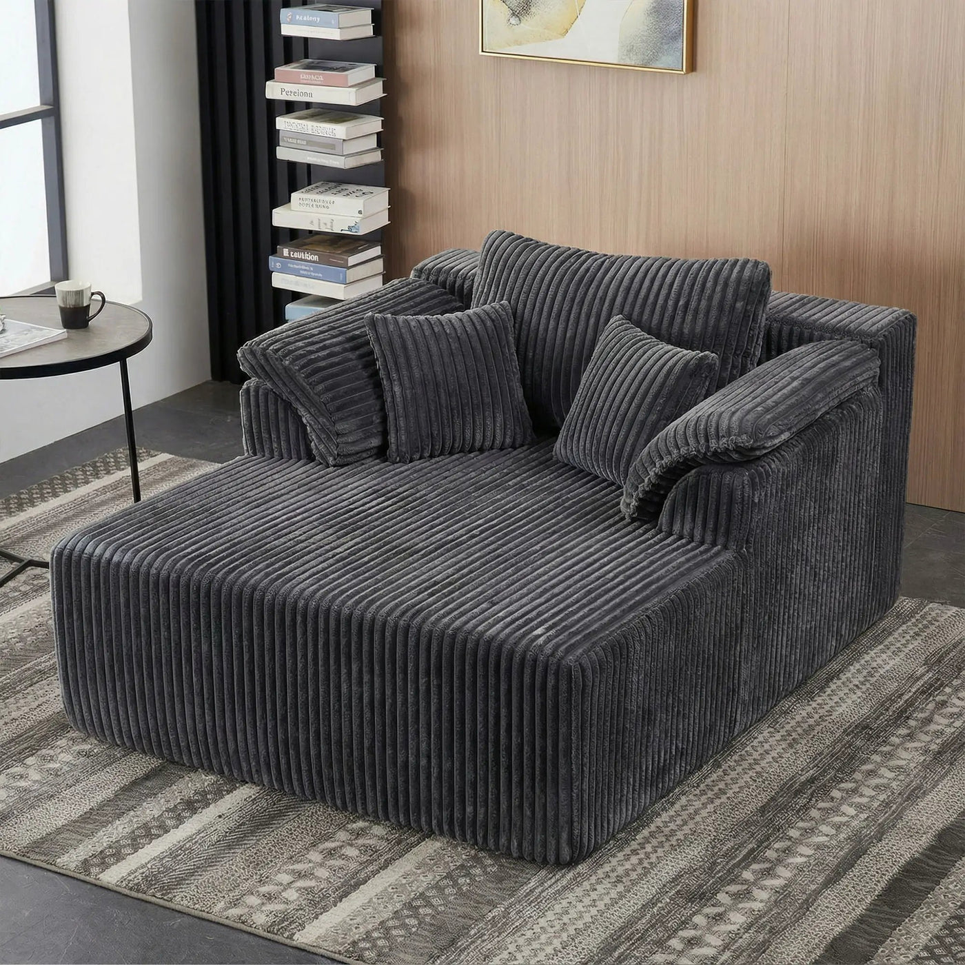 Chaise Lounge Chair, Deep Seat Sleeper Couch For Living Room by HouseOfZazla
