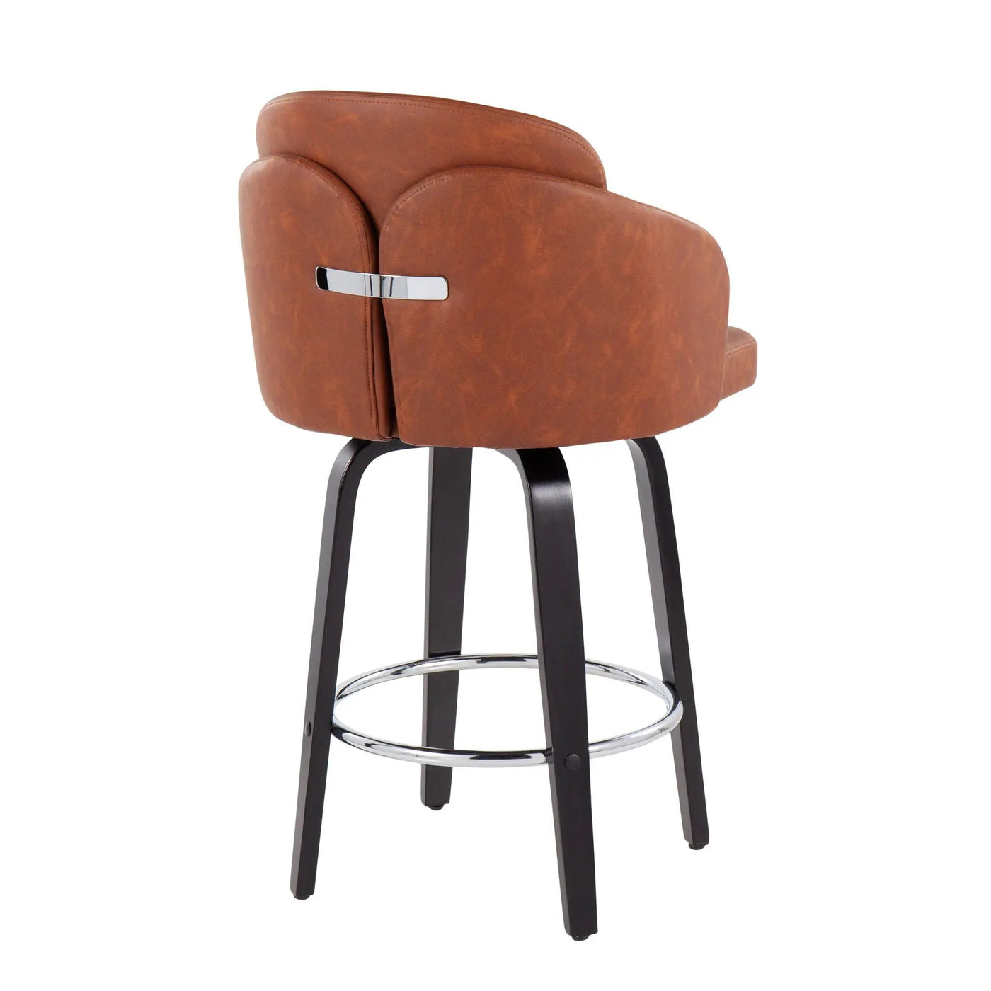 Dahlia - Contemporary Counter Stool Round Footrest (Set of 2) by HouseOfZazla